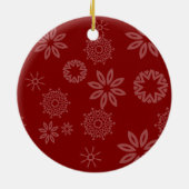 Personalisierte Ornamente aus Red Snowflake (Hinten)