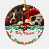 Personalisierte Ornamente Hund Weihnachten Custom (Vorne)