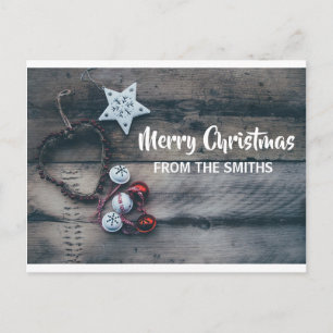 Personalisierte Ornamente Weihnachten Rustikal