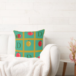 Personalisierte Ornamentik-Plätze auf Gold Kissen