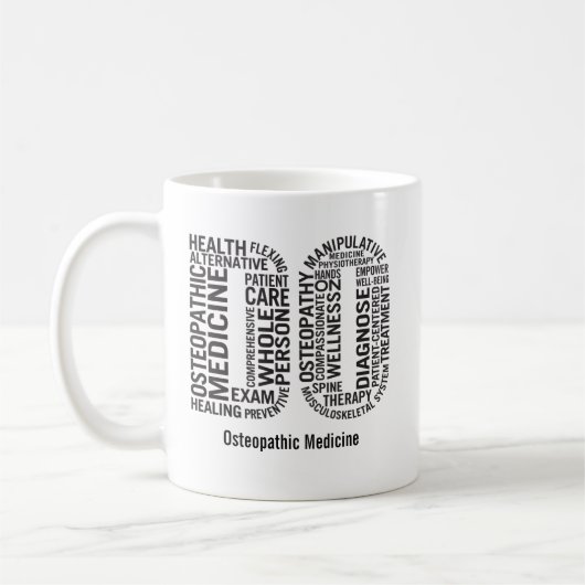 Personalisierte Osteopathie Kaffeetasse (Links)