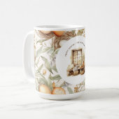 Personalisierte Osterbeige Kaffeetasse (Vorderseite Links)