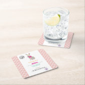 Personalisierte Osterei-Kellerei für Kinder Rechteckiger Pappuntersetzer (Vor Ort)