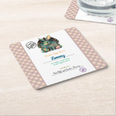 Personalisierte Osterei-Kellerei für Kinder Rechteckiger Pappuntersetzer (angewinkelt)