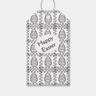 Personalisierte Ostereier Chevron Frohe Ostern Geschenkanhänger
