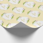 Personalisierte Ostereier Gelb Geschenkpapier (Ecke)