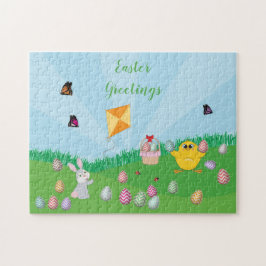 Personalisierte Ostereier Hundeschlitten Bunny Chi Puzzle