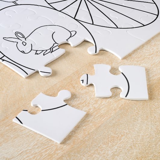 Personalisierte Ostereier in Farbpuzzles Puzzle (Seite)