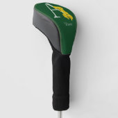 Personalisierte Osterglocken-Monogramm-Initiale A Golf Headcover (angewinkelt)