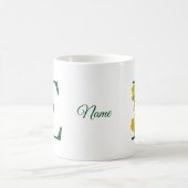 Personalisierte Osterglocken-Monogramm-Initiale E Kaffeetasse (Mittel)