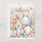 Personalisierte Ostergraukarte Feiertagskarte (Vorderseite)