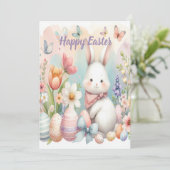 Personalisierte Ostergraukarte Feiertagskarte (Stehend Vorderseite)