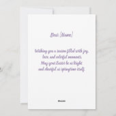 Personalisierte Ostergraukarte Feiertagskarte (Rückseite)