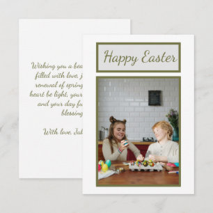 Personalisierte Ostergraukarte - Wünsche hinzufüge