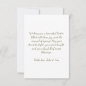 Personalisierte Ostergraukarte - Wünsche hinzufüge (Rückseite)