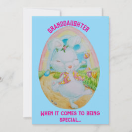 Personalisierte Ostergrußkarte der Enkelin Feiertagskarte