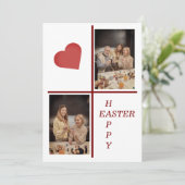 Personalisierte Ostergrußkarten - Anpassen Feiertagskarte (Stehend Vorderseite)