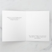 Personalisierte Osterhasen-Fotogrußkarte Karte (Innenseite)