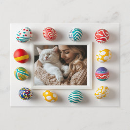 Personalisierte Osterhexe Postkarte für Katzen Lie