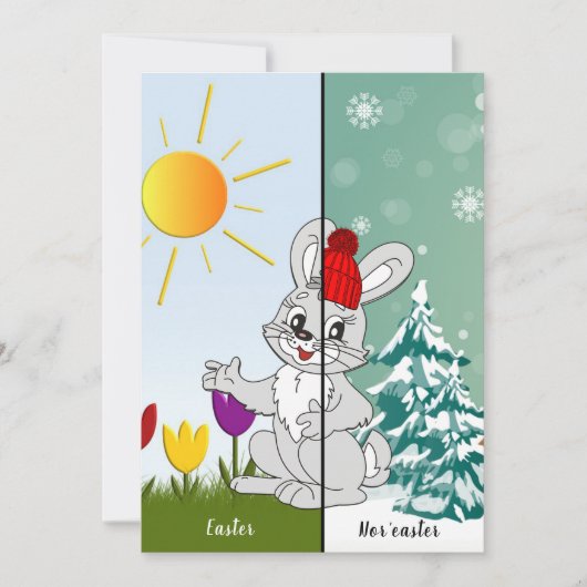 Personalisierte Osterkarte Einladung (Vorderseite)