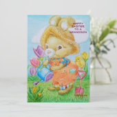 Personalisierte Osterkarte Feiertagskarte (Stehend Vorderseite)