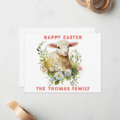 Personalisierte Osterkarte Mitteilungskarte (Vorderseite/Rückseite Beispiel)