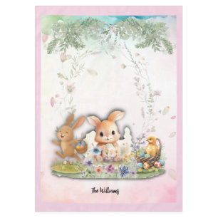 Personalisierte Ostern-Brunchtischdecke Tischdecke