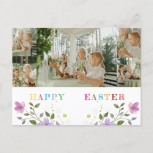 Personalisierte Ostern-Foto-Collage-Postkarte - Cu Feiertagspostkarte