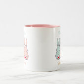 Personalisierte OsterTasse Zweifarbige Tasse (Mittel)
