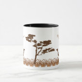 Personalisierte Ostrich-Safari-Tasse Tasse (Zentrum)