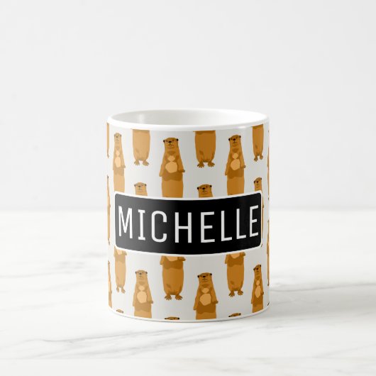 Personalisierte Otter Kaffeetasse (Mittel)