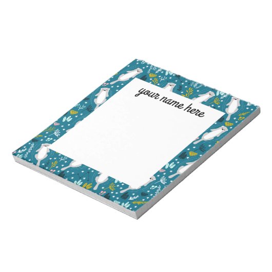 Personalisierte Otters Notepad Notizblock (Rotiert)