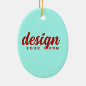 Personalisierte Oval-Form für kundenspezifisches D Keramik Ornament (Hinten)