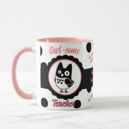 Personalisierte Owl-some Teacher Tasse