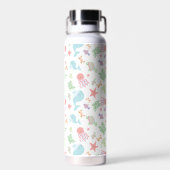 Personalisierte Ozean-Tiere Süßer Wal Kinder Paste Trinkflasche (Rückseite)