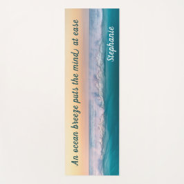 Personalisierte Ozeanwelle mit Inspiration Yogamatte