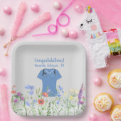 Personalisierte PA Arzt Assistenzärztin Blue Scrub Pappteller (Party)