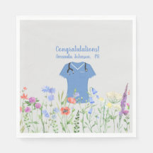 Personalisierte PA Arzt Assistenzärztin Blue Scrub