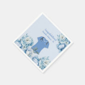 Personalisierte PA-Arztassistentin blaue Arbeitskl Serviette (Ecke)