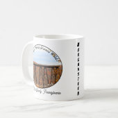 Personalisierte PA Wilds Souvenir Kinzua Bridge Kaffeetasse (Vorderseite Links)