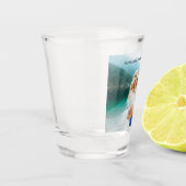 Personalisierte Paar-Foto-Hochzeit Schnapsglas (Links)