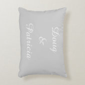 Personalisierte Paarbezeichnungen Zierkissen (Vorderseite(Vertikal))