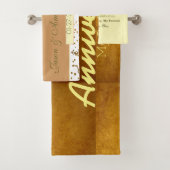 Personalisierte Paare 1. Hochzeitstag Badhandtuch Set (Insitu)