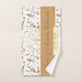 Personalisierte Paare 1. Hochzeitstag Badhandtuch Set (Handtuch)