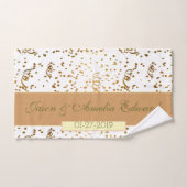 Personalisierte Paare 1. Hochzeitstag Badhandtuch Set (Handtuch)