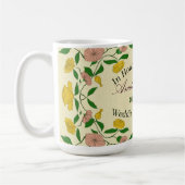 Personalisierte Paare 1. Hochzeitstag Kaffeetasse (Links)