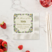 Personalisierte Paare 50. Hochzeitstag Serviette (Beispiel)