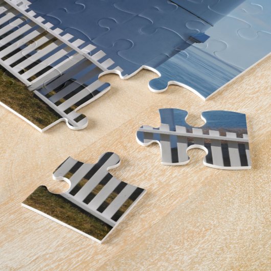 Personalisierte Paare Custom Nobska Lighthouse Puzzle (Seite)