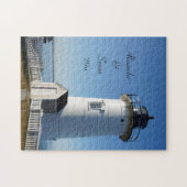 Personalisierte Paare Custom Nobska Lighthouse Puzzle (Horizontal)