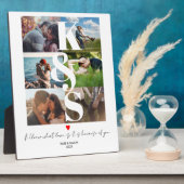 Personalisierte Paare ErstfotoCollage kundenspezif Fotoplatte (Seite)